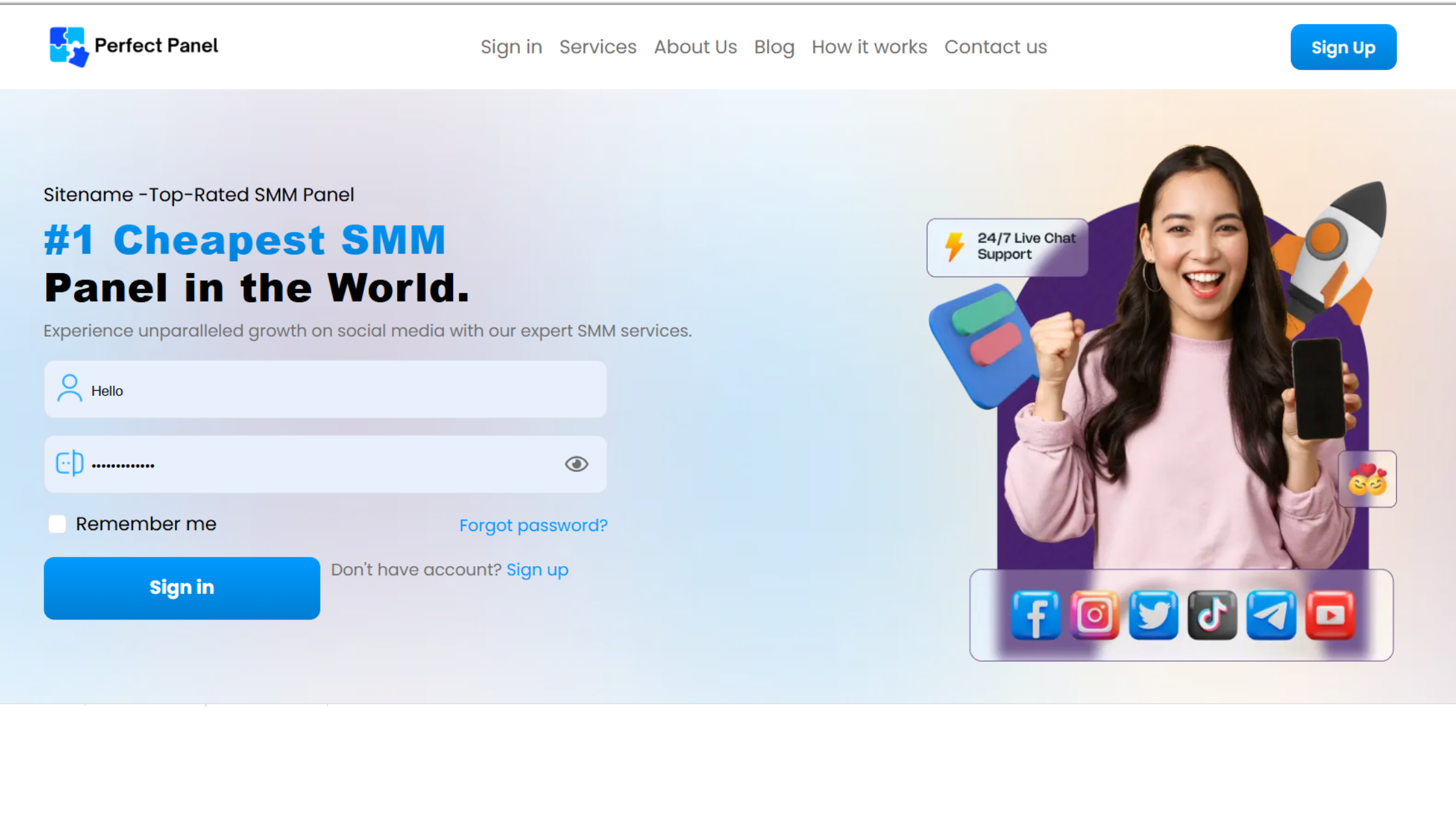 Sunwhite - Perfect Panel Complete Website